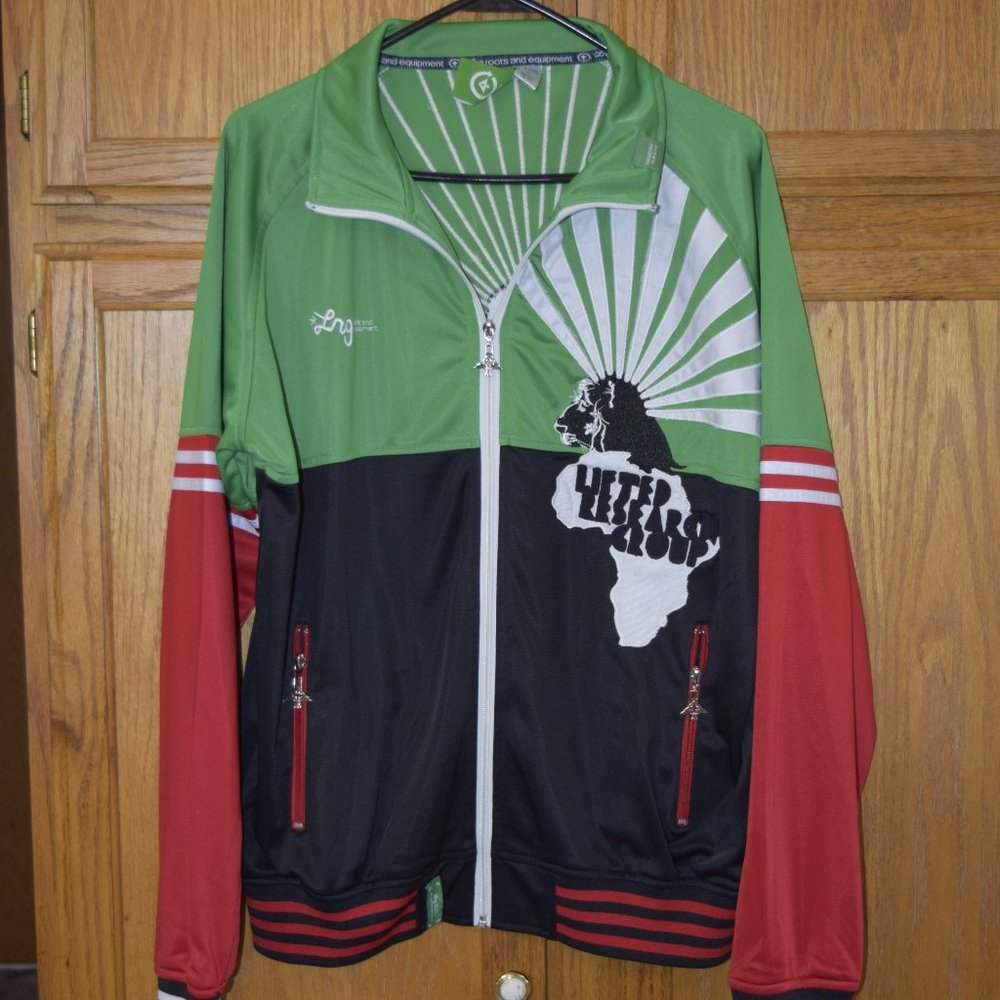 LRG track jacket Lion mens size Large